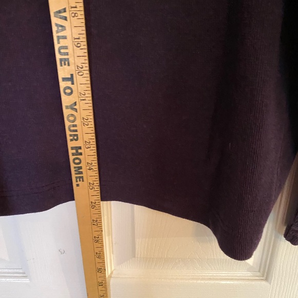 Mens Johnston & Murphy 1/4 zip sweater XL, Purple - Picture 5 of 6